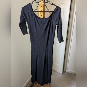 Zara knit midi black dress